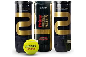 ZUSSET Padel Balls PRIME 2025 (1, 3, 6 & 40 Pack) | High Pressure & Speed Response for Explosive Shot | Reinforced Felt Extended Durability & Accuracy | Tournament-Ready Padel Ball for Pro Competition