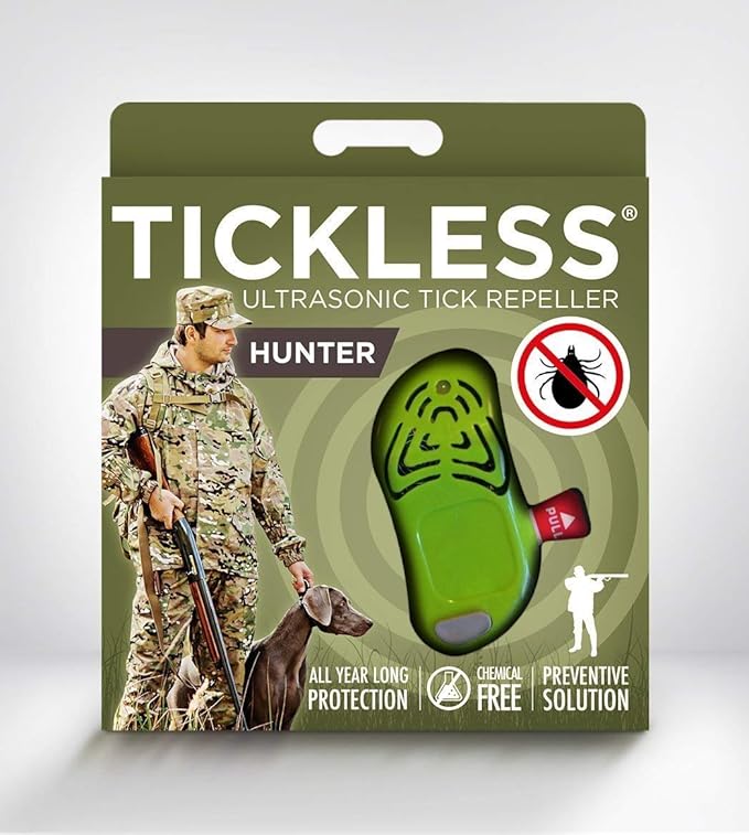 Tickless Hunter ultrasonic tick Repeller for Hunters Green: Amazon.co ...