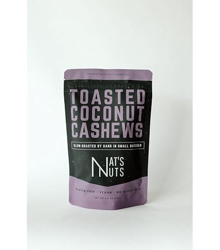 Amazon.com : Nat's Nuts, Cashews Vanilla Rum, 4 Ounce : Grocery