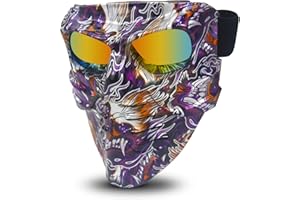 BOROLA Polarized Lens Scream Ugly Face Sandproof Mask for Motorcycle