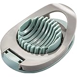 Ortarco Egg Slicer for Boiled Eggs Strawberry Cutter with Stainless Steel Wire (Green)