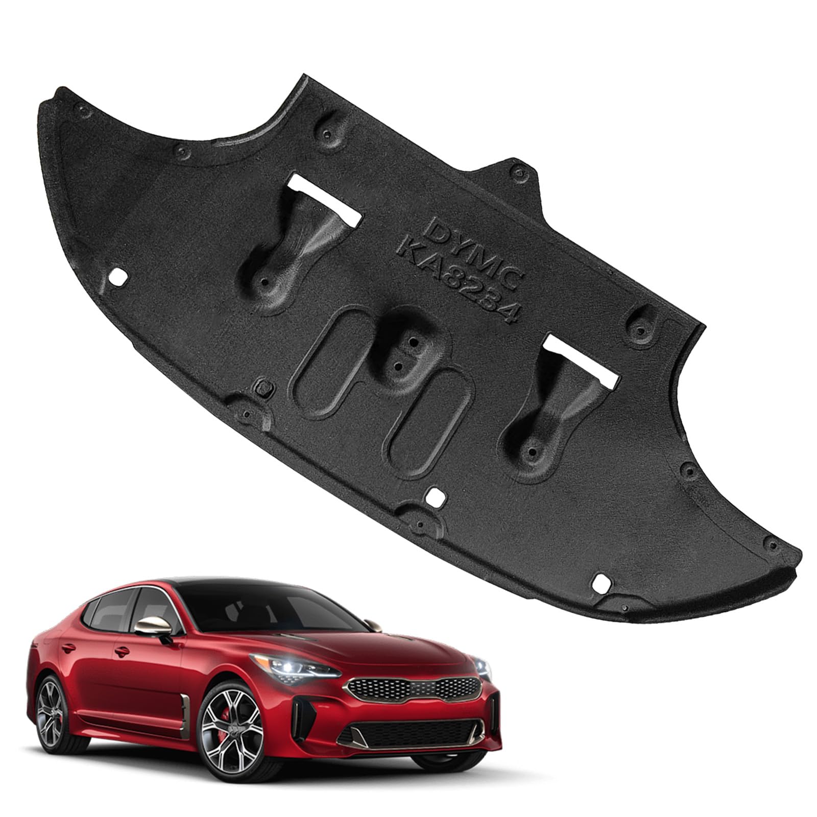 Photo 1 of 29110-J5000 Engine Splash Shield Case Guard Compatible with Kia Stinger 2018-2023 for Turbo Engine 2.0L 2.5L Engine Guard Mud Flaps Replace# 29110J5000