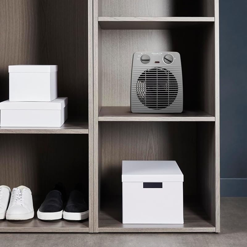 Compact Power, Termoventilatore Compatto per Piccoli Spazi, Ventilazione Calda e Fredda, Modalità Turbo e Eco, 2 Livelli di potenza, Sicuro e Potente, 2000 W, Grigio, SO2212