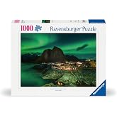Ravensburger - Aurora Borealis, Norway - 1000 Piece Jigsaw Puzzle - Stunning, Vivid Image of the Northern Lights - Spectacular Scene - Ideal Gift - Frameable Art - Screen-Free Fun - Puzzles for Adults