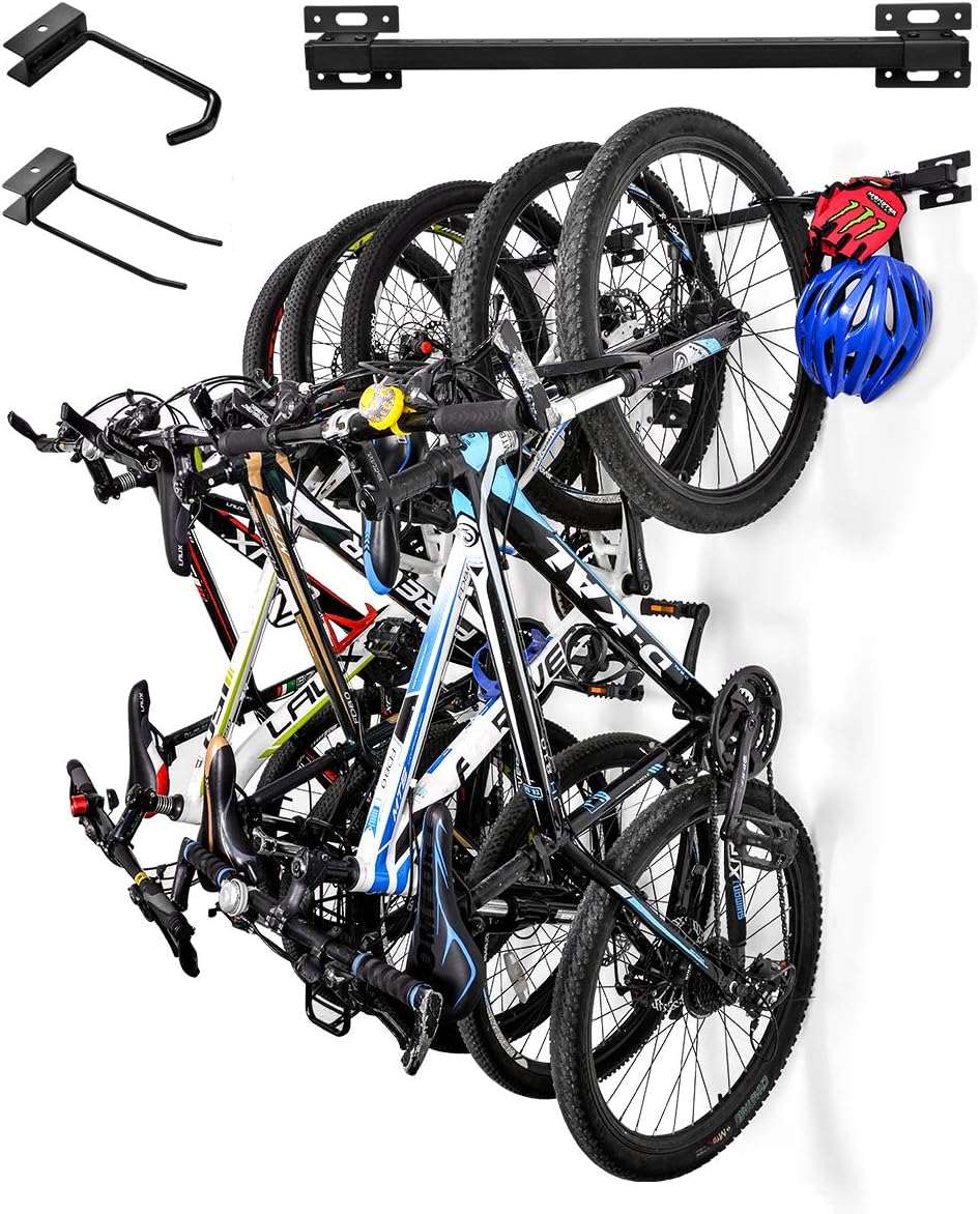 Set de 2 Soportes de Pared para Bicicletas, Soportes de Almacenamiento