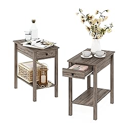 Furinno Classic Rectangular Side Table with