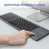 Zedo Foldable Bluetooth Keyboard Pocket Size Mini with Touchpad for Android view 2