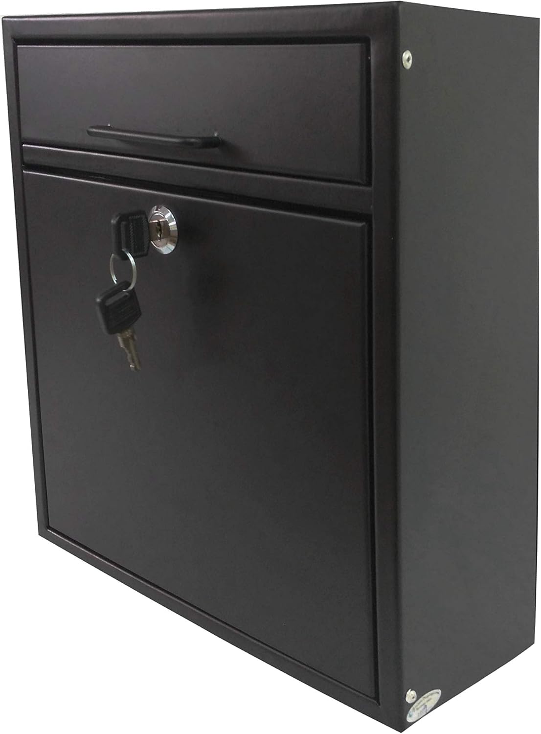 outdoor package drop box on Amazon Com Fixturedisplays Black Outdoor Drop Box Locking Drop Box Wall Mounted Mailbox Suggestion Box 11119 Black Office Products