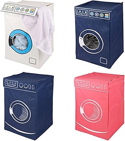Novedad Forma De Lavadora Colada Ropa/caja de almacenaje con tapa: Amazon.es: Hogar