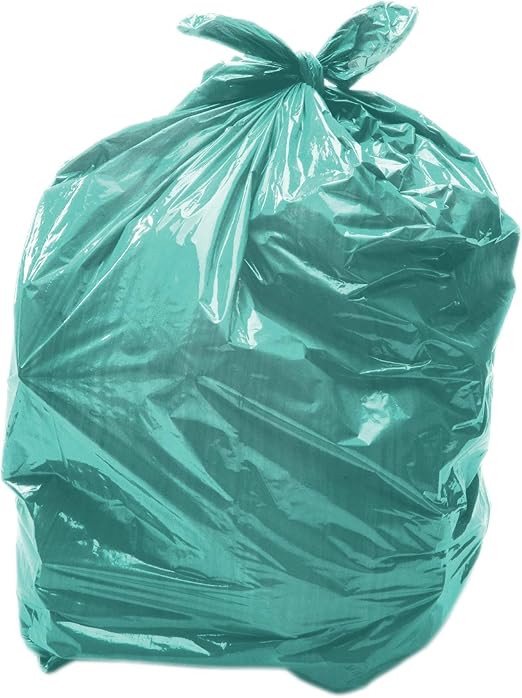 100 x Green 90L MediumDuty (28 Micron / 112 Gauge) Alina Coloured