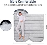BISINNA XXL Wide Sleeping Bag 230x100cm 3-4 Season Plus Size Warm Waterproof view 3