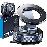 Wigoo Vacuum Magnetic Phone Holder for Car for Magsafe [80LBS Suction & 3000gf Magnetic] 360° Adjustable Car Phone Mount, for iPhone 17 Pro Max 16 15 14 13 12 Air Plus, Black