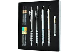 Pentel Arts GraphGear 1000 Mechanical Pencil Premium Gift Set with Refill Leads & Erasers (PG1000BXSET)