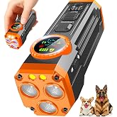 fihuxoz Dog Bark Deterrent Devices,Upgraded Smart Display Anti Barking Device for Dogs, 3X Bark Shield with Screen &amp; Flashlight, Rechargeable Dog Barking Silencer for Indoor &amp; Outdoor Use