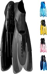 Cressi Agua Adjustable Fins – Lightweight Long Blade Propulsion Fins 37/38 EU