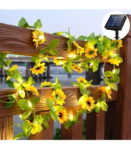 SUAVER Solar-Rosen-Lichterkette – Wasserdicht, 5m Mit 50 LEDs Für Garten, Balkon & Hochzeit