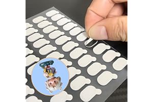 LIZMSIE Double Sided Adhesive Putty with Pull Tabs, Clear Dots 0.31''x0.51'' Removable Sticky Tack, Adhesive Poster Stick dot