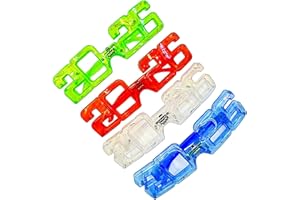 Light Up Glasses 2026, LED Glow with 3 Modes, New Year Eyewear for Parties