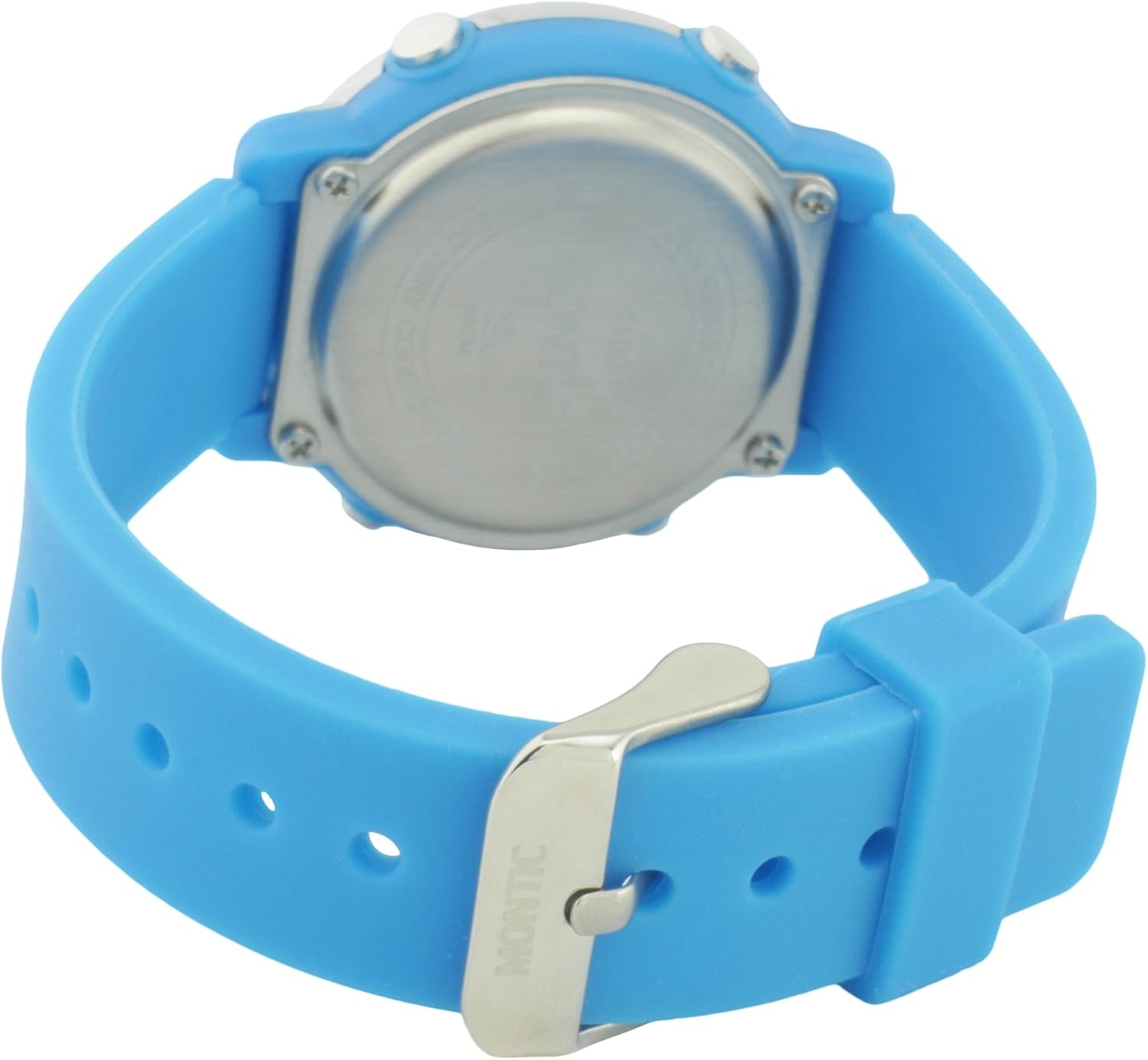 Kids Digital Watch in Blue Plastic Case and Rubber Strap, Casual Children Watch Multi Function with Alarm and Stopwatch Water Resistant Sport Watch by Montic: Watches