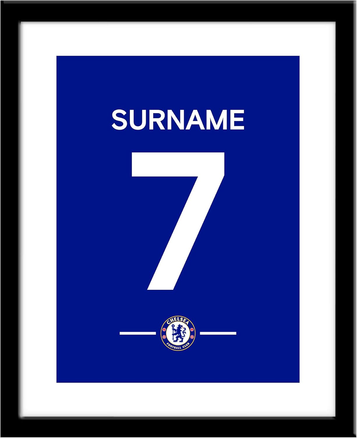personalised chelsea shirt
