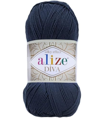 Alize Diva Stretch Yarn - 2 Skeins, 200g, 875yds, Microfiber Acrylic For Knitting & Crochet