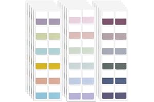 Potanro Sticky Tabs 720pcs Color Tabs for Notebooks 1 Inch Book Tabs Writable Annotation Tabs Repositionable Page Tabs Flags Page Markers Labels for Notebooks, Filing, Classification (Medium)