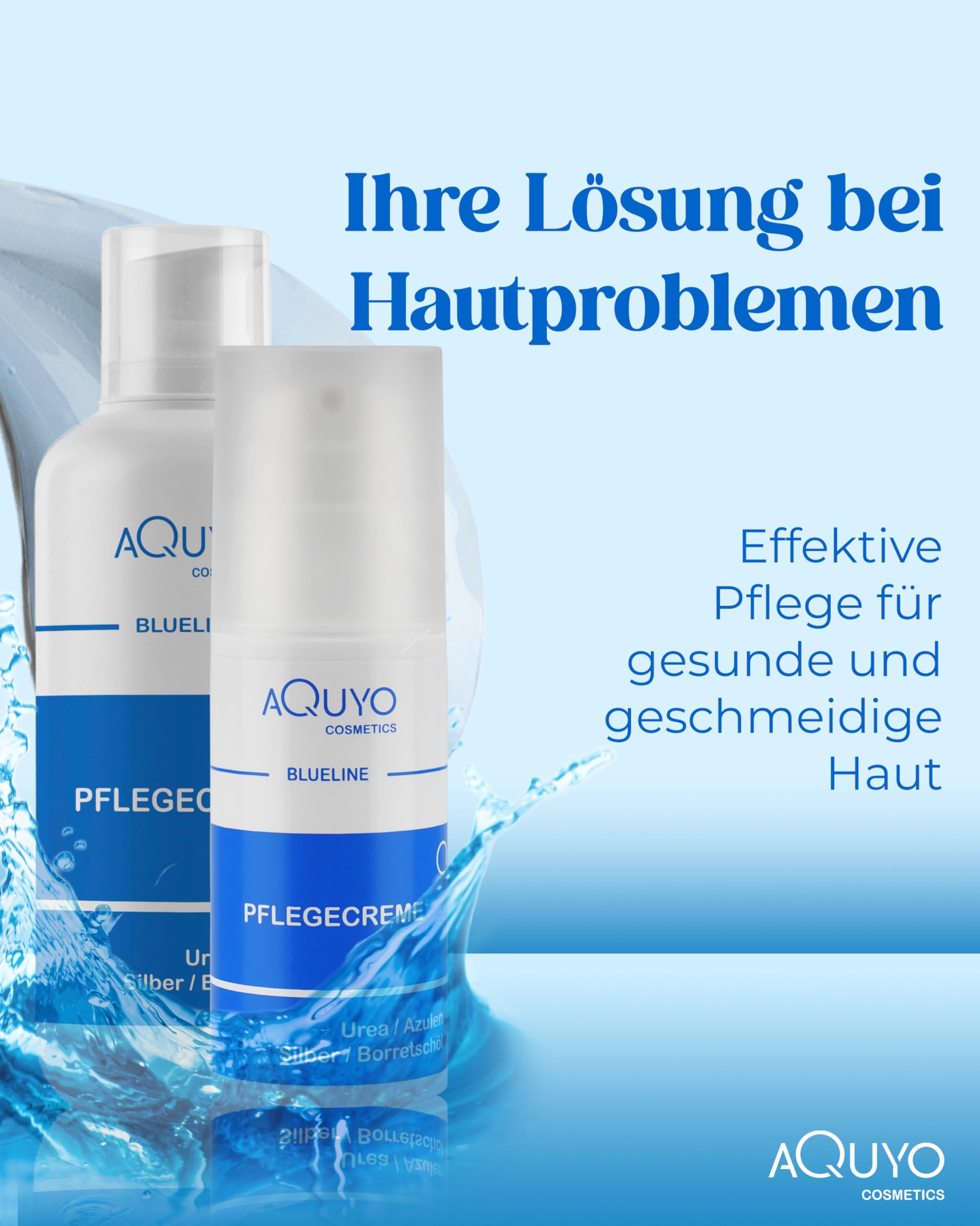 Blueline Creme bei Ekzem, Neurodermitis & Hautausschlag (100ml) | Pflegecreme für trockene, unreine Haut bei Juckreiz & Hautirritationen | Naturprodukt ohne Parabene & Parfüm 2