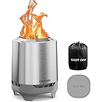 Amazon.com : EAST OAK Brasa Smokeless Tabletop Fire Pit, 304 