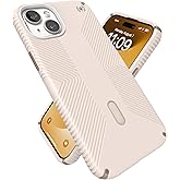 Speck iPhone 15 Plus Case - ClickLock No-Slip Interlock, MagSafe, Drop Protection Grip - for iPhone 15 Plus iPhone 14 Plus 6.7 Inch Phone Case - Presidio2 Grip Bleached Bone/Heirloom Gold/Hazel Brown
