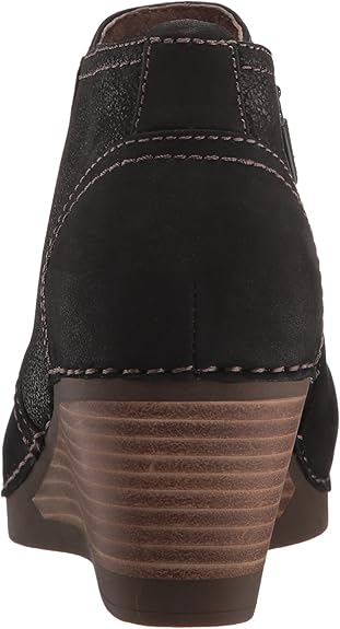 dansko susan nubuck leather wedge bootie