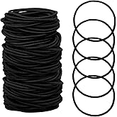 100pcs Elastic Hair Bands, Small Elastic Hair Bobbles For Women, 2mm Thin Hair Tie for Kids, Soft Hair Bands withou Metal, El