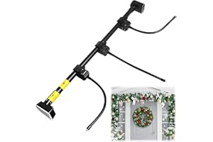 Garland Hanger for Front Door - Adjustable Fits 30''- 39 Door Garland Hanger Heavy-Duty Holder for Outdoor Holiday & Christma