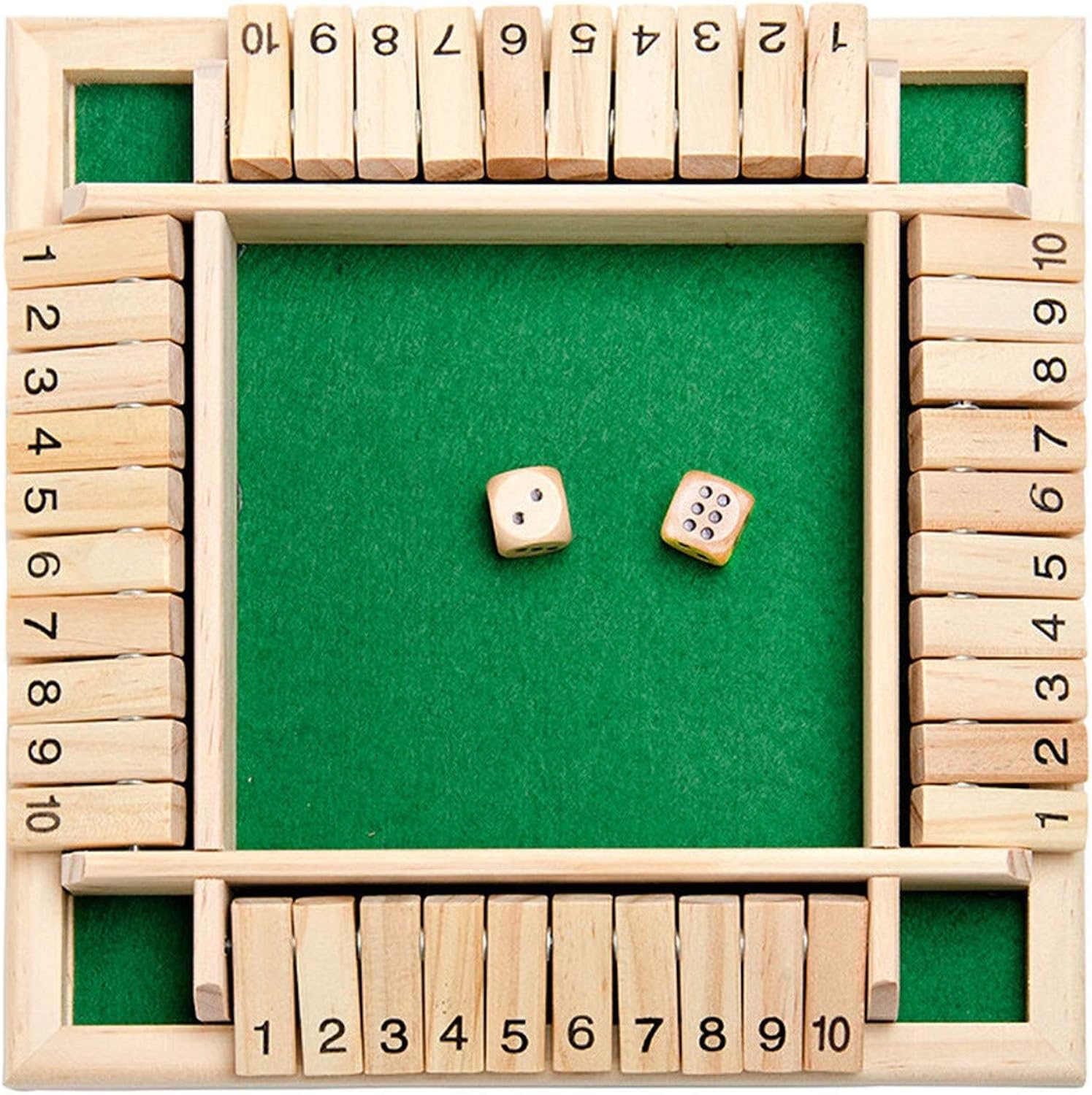 Produktbild von Shut The Box Game 6 Spieler | Strategisches Brettspiel Aus Holz