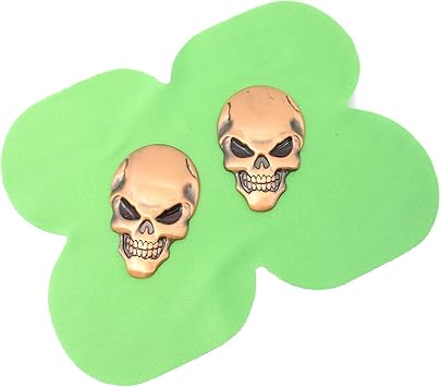 Amazon Co Jp スカル エンブレム 3d 立体 ステッカー 骸骨 ドクロ ２個 セット 装飾 飾り カー アクセサリー ドレスアップ アンティーク スポーツ アウトドア