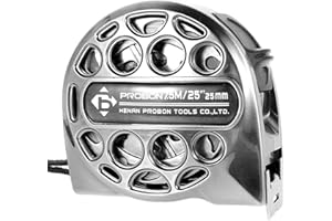 25FT Stainless Steel Measuring Tape with Double-Sided Scale Retractable Tape Measure Waterproof Portable Measure Ruler for Ho