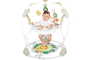 Otrolepota Baby Activity Center, Infant Jumpers and Bouncers with Music, Lights, Infant Toys, 360°Rotating Seat, 3 Adjustable Heights, Baby Play and Learning Center for 6+ Months