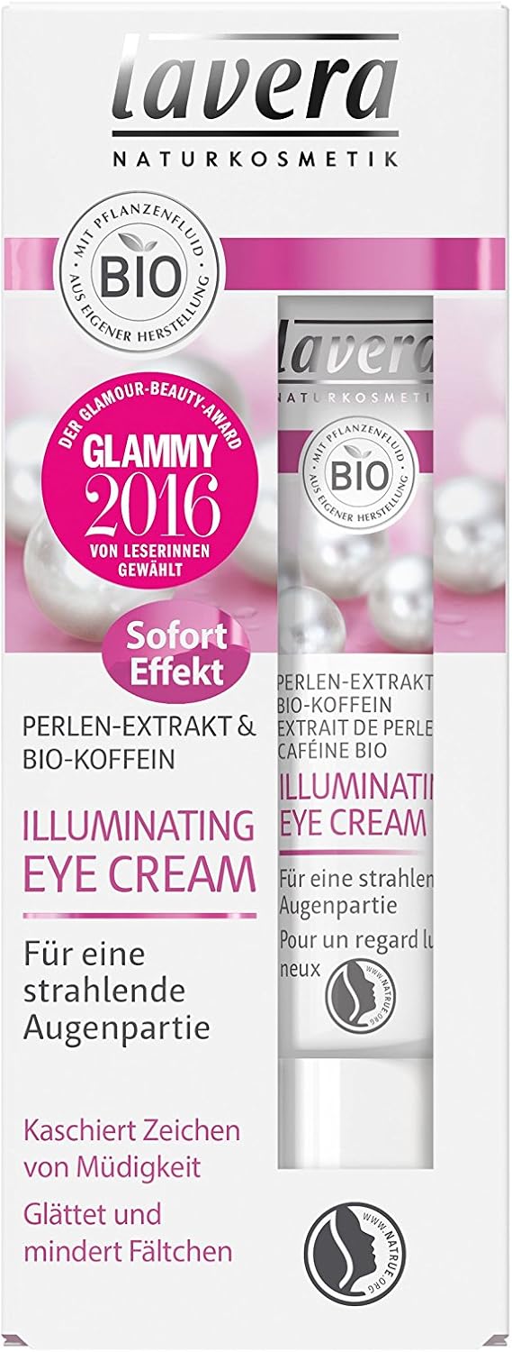 lavera Illuminating Eye Cream Pearl, Organic Plant Ingredients, Natural and Innovative Face Care Pack of 1 (1 x 15 ml) - Image 5