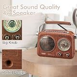Gelielim Portable Radio AM FM Shortwave Bluetooth Solar Rechargeable Battery view 4