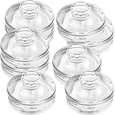 Nexboraque 9 Pack Fermentation Glass Weights with Easy Grip Handles, Clear Canning Weights and Pickling Glass Weight for Wide Mouth Mason Jars, Fermenting Kit, Kimchi, Sauerkraut