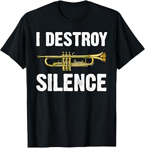 Funny Trumpet Player Art for Men Women Trumpeter Orchestra T-Shirt