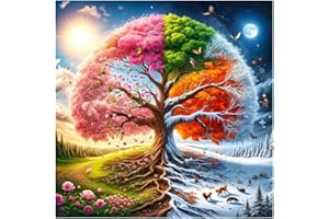 UUXSRETAIO Tree of Life Diamond Painting for Adults, Easy Diamond Painting kits for Adults Beginner,DIY Diamond Art Kits for Beginner, Full Round Drill Paint with Diamond for Home Wall Decor 12X12 Inch