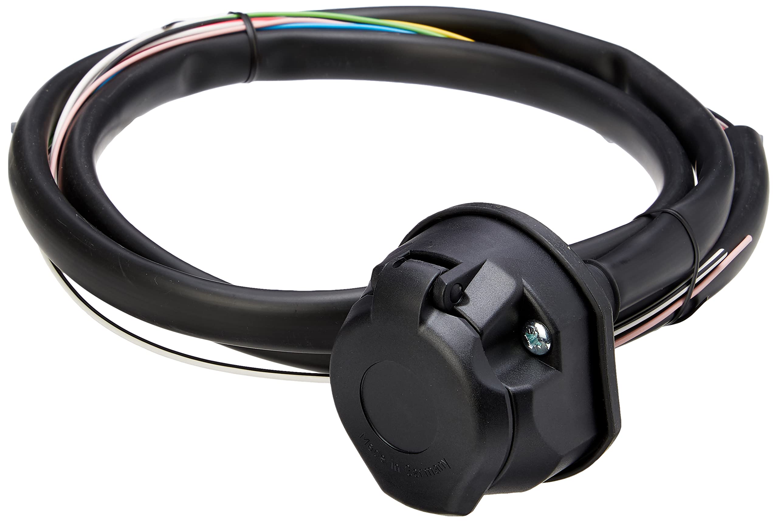 Maypole Professional Towbar Pre-Wired 13 Pin Socket Assembly with 2m 12 Core Sheathed Cable, Flexible Gasket and Fixings