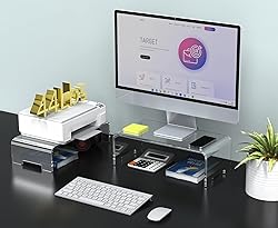 Zimilar 2 Pack Monitor Stand Riser, Acrylic