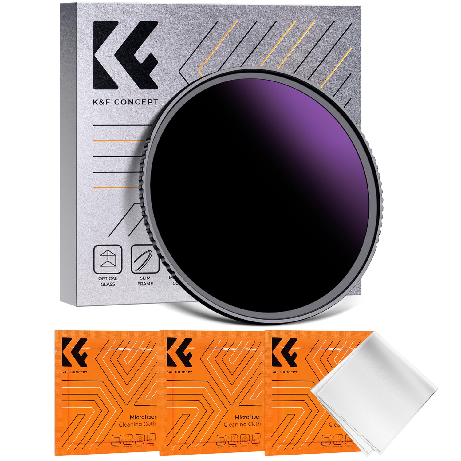 K&F CONCEPT 62mm ND1000000 Optical Glass Filter Neutral Density 20 Stop ND