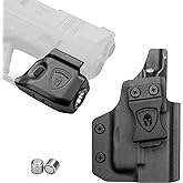 WARRIORLAND IWB Kydex Holster with 150 Lumens Min Gun Light Combo, Springfield Micro Compact Hellcat Pistol, 150 Lumens Hellcat Handgun Light, LED Tactical Flashlight SL-1 w/Hellcat Holster
