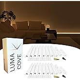 Luma Cove The 16.4FT/5M Modular Channel Assembly Kit for The Concealment of LED Strip Lighting Renter Friendly Cove Light Wall Washer Lighting Decor for Renters (Covers 16 ft / 5 m)