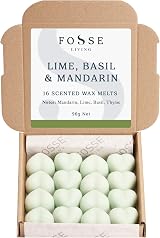 Fosse Living Lime Basil & Mandarin Soy Wax Melts 16 Pack UK Handmade