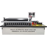 TECHTONGDA Woodworking Edge Bander Automatic Edge Banding Machine for Straight and Curved Edges, Automatic Trimming, Glue Line Cleaning Adjustable Speed 0-6m/min