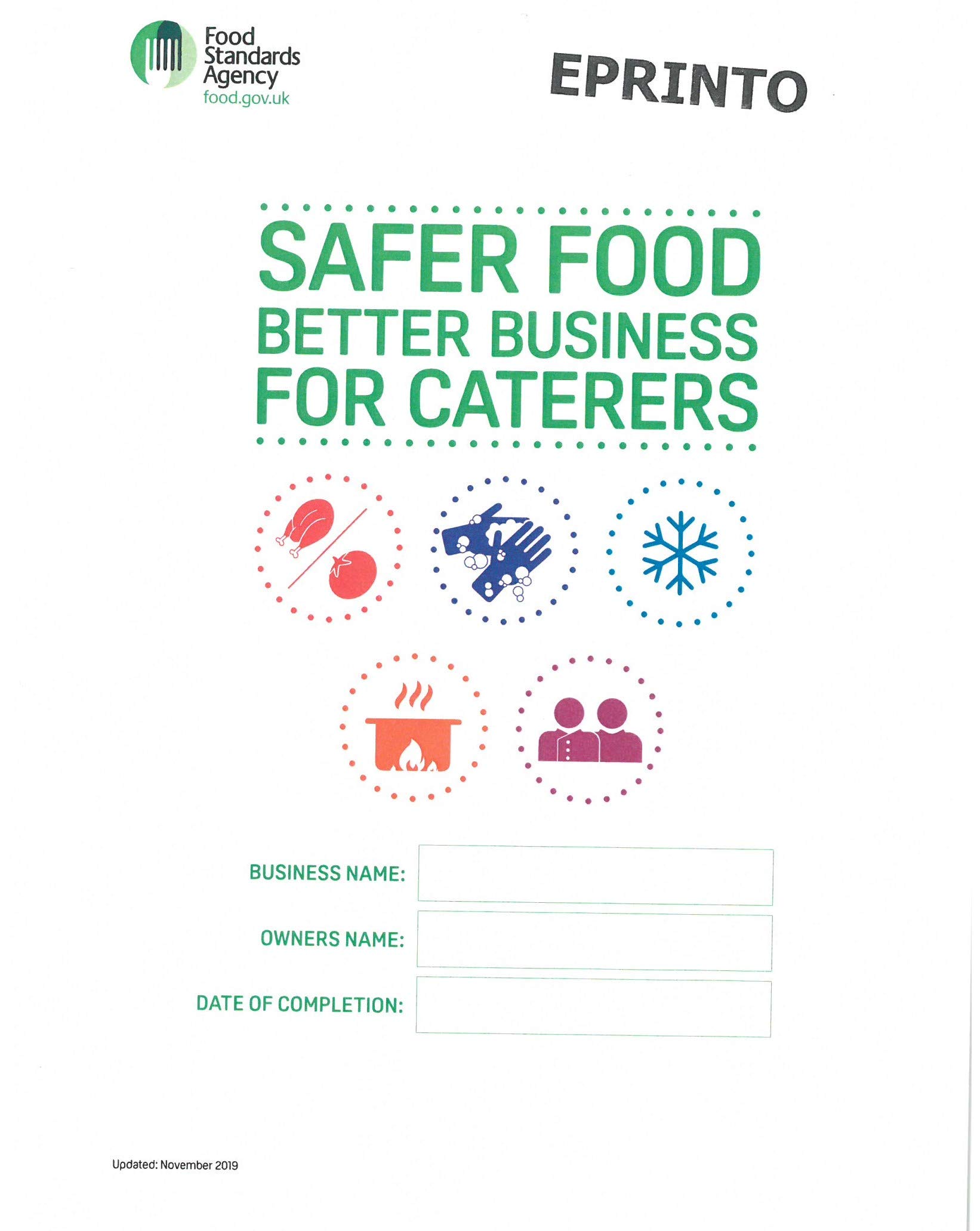 SFBB Caterers 24 Month 2024 in a Folder