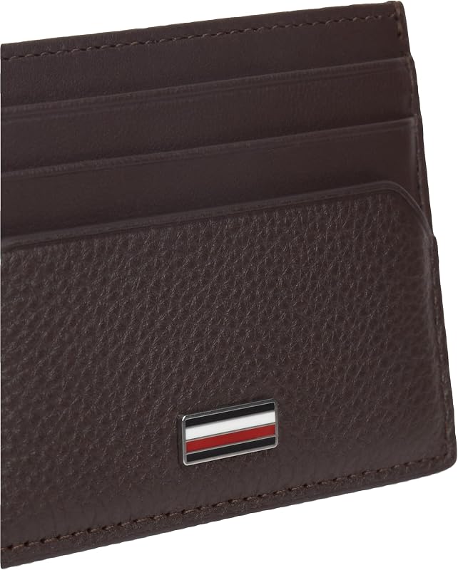 Porte-Cartes pour Homme Th Central CC Holder Am0am14494, Marron (Grain de café), Taille Unique